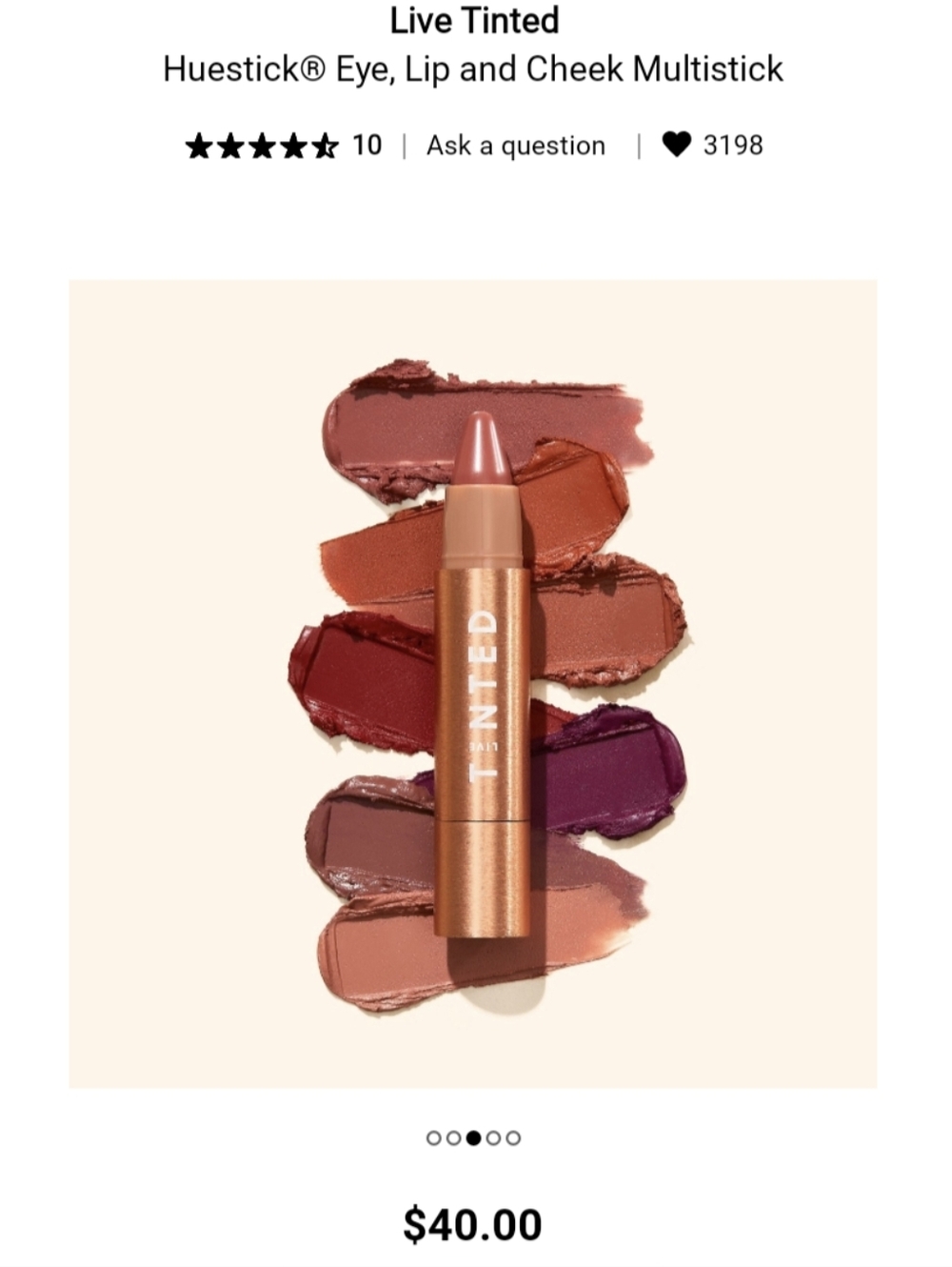 BRAND NEW - Live Tinted Huestick Eye, Lip & Cheek Multistick - Intent